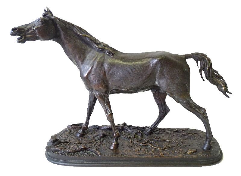 Appraisal: After PJ Mene Bronze Horse Sculpture After PJ Mene Bronze