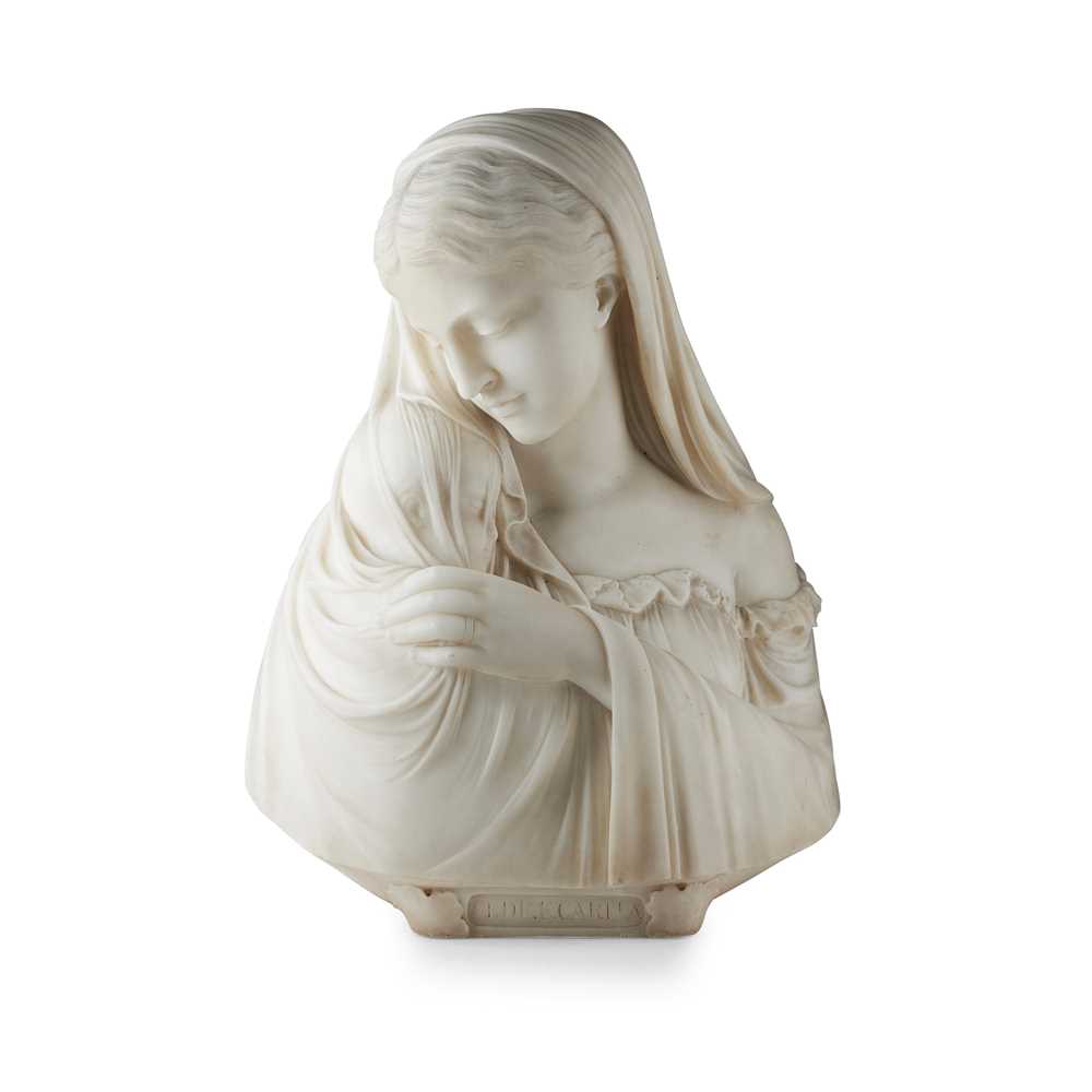 Appraisal: TH CENTURY ITALIAN MARBLE FIGURE GROUP FAITH AND CHARITY after