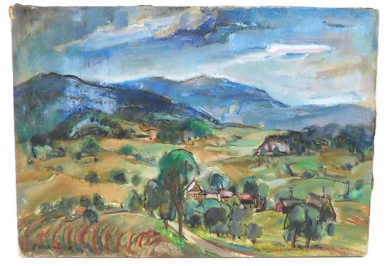 Appraisal: Marion Huse American - Pownal Hills oil on canvas signed