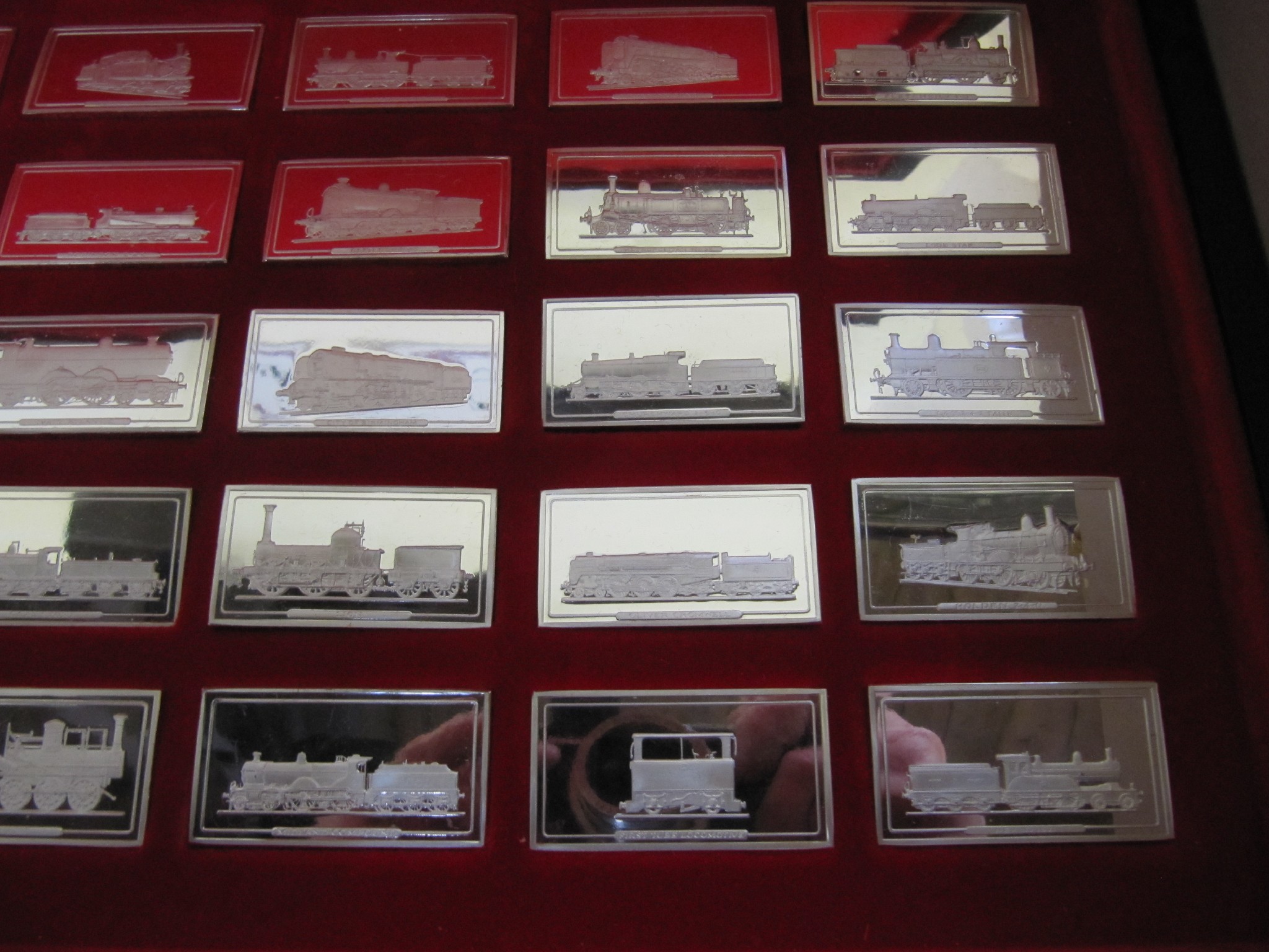 Appraisal: A cased set of silver ingots - Great British Locomotives