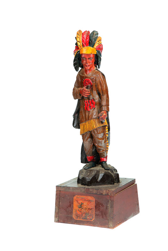 Appraisal: COUNTER TOP CIGAR STORE INDIAN American mid th century softwood