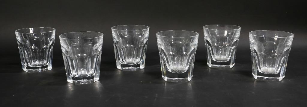 Appraisal: SET OF BACCARAT HARCOURT OLD FASHIONED GLASSESBaccarat France - Set