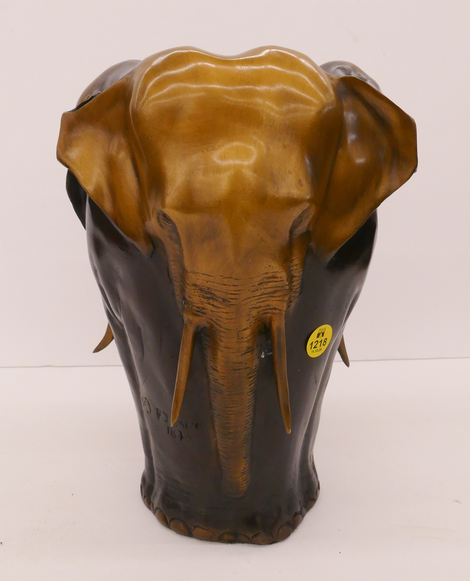 Appraisal: After P J Mene Bronze Elephant Vase- ''