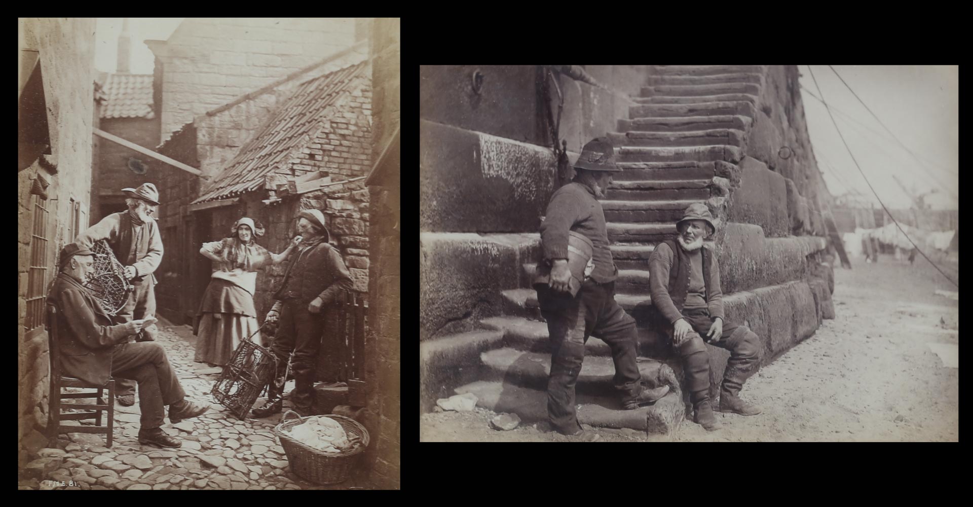 Appraisal: Frank M Sutcliffe Whitby Fisherfolk two photos Frank Meadow Sutcliffe