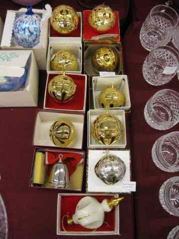 Appraisal: Christmas Ornaments by Wallace Lenox other mostly silverplated or gold