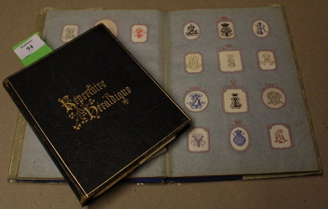 Appraisal: HERALDIC Stamp Albums