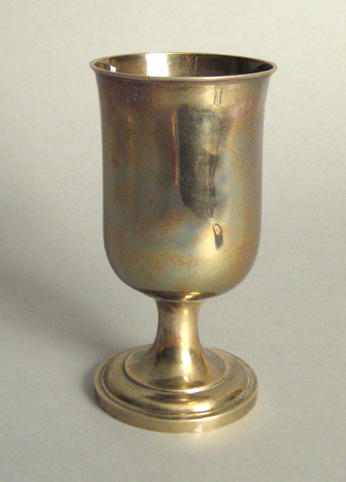 Appraisal: New York silver chalice ca bearing the touch of Paul