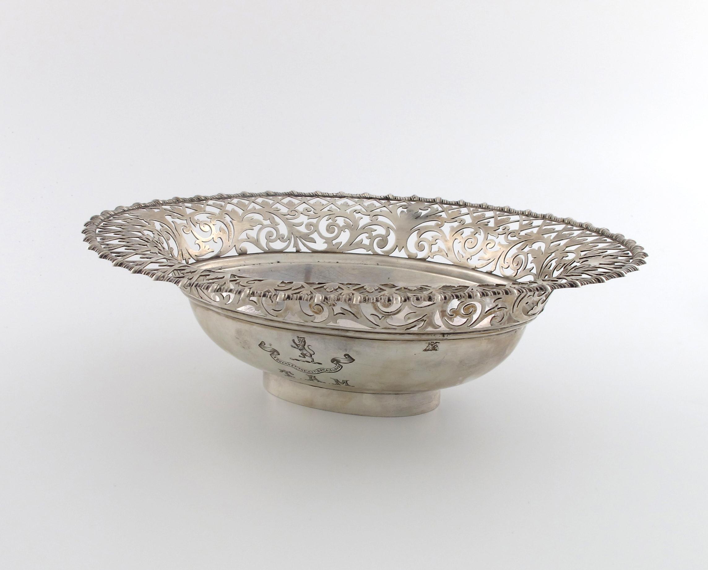 Appraisal: A silver epergne dish