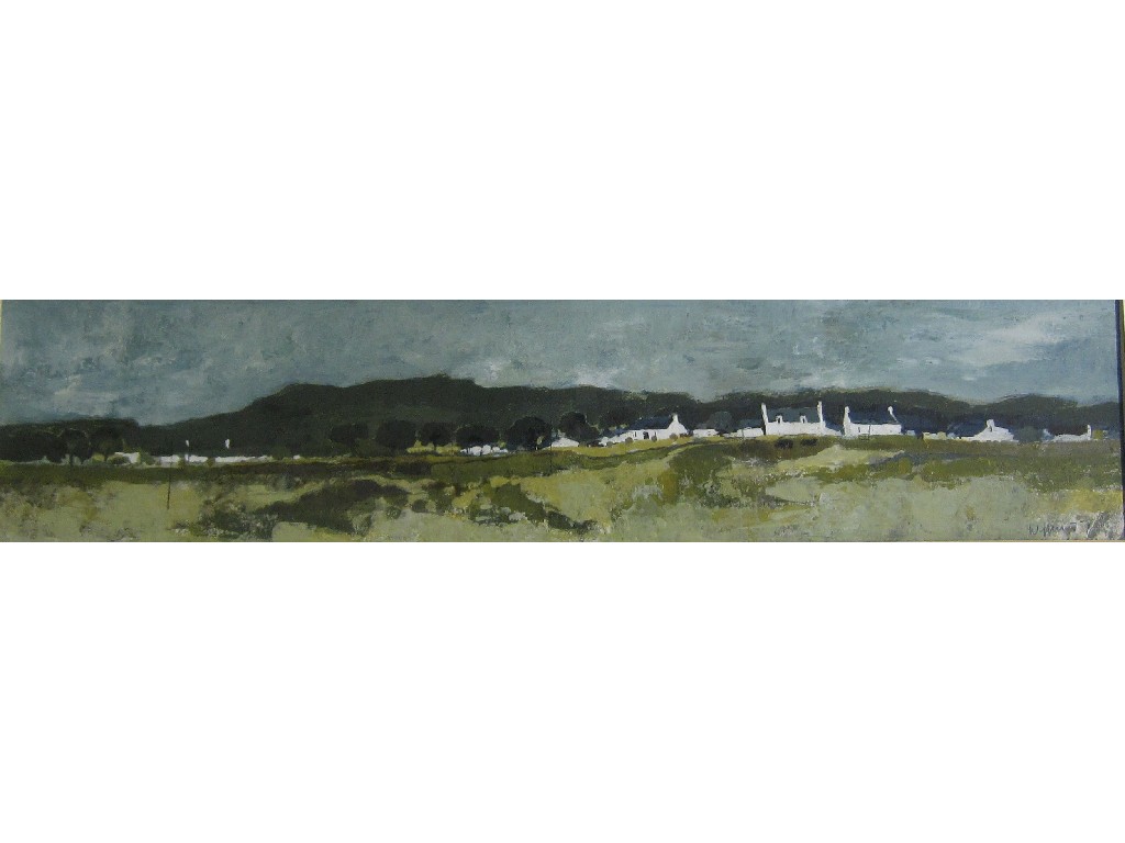 Appraisal: GORDON H WYLLIE RSW Gouache landscape signed and dated recto