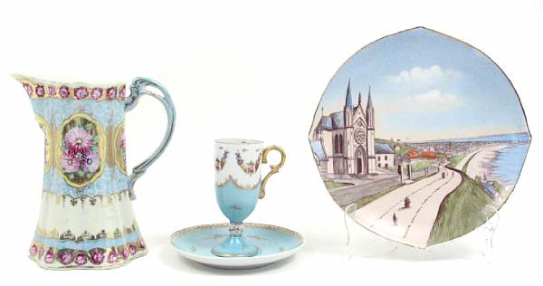 Appraisal: A group of decorative plates and cups and saucers comprising