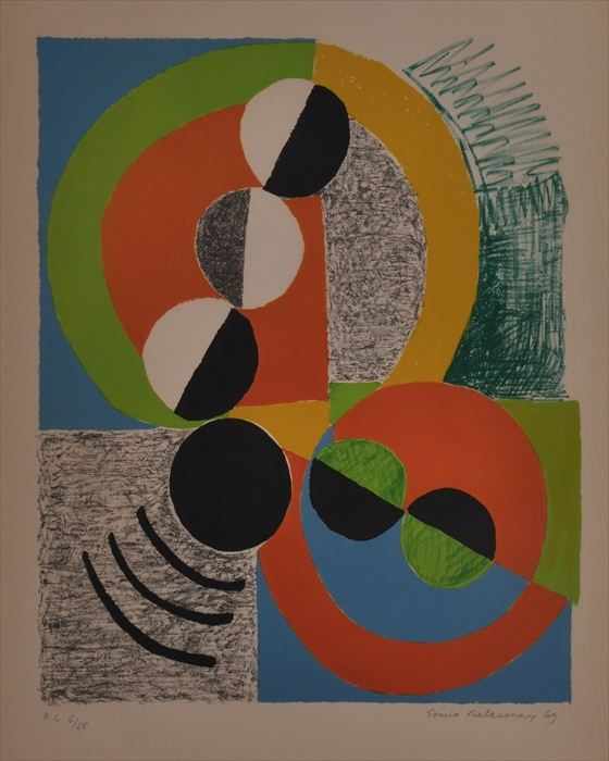 Appraisal: SONIA DELAUNAY - AFFREUX JOJO Lithograph in colors x in