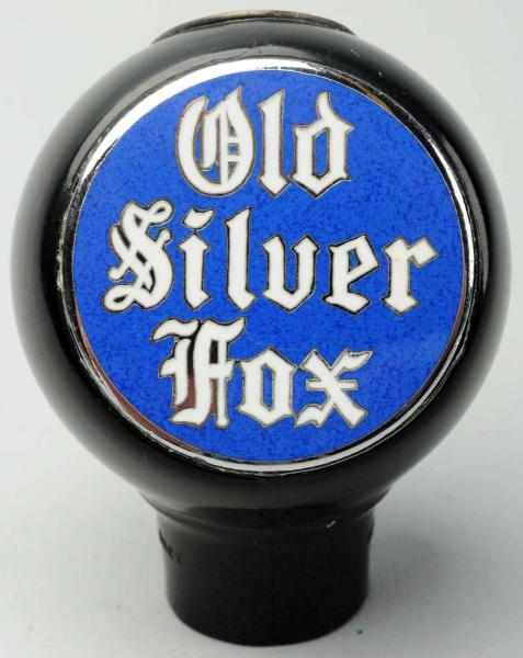 Appraisal: Old Silver Fox Beer Tap Knob Clean face with just