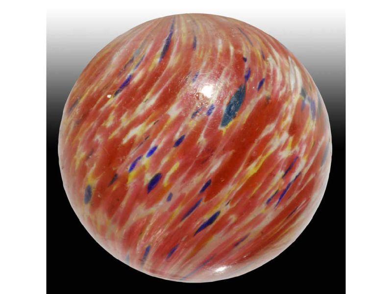 Appraisal: Onionskin Marble Description - '' Transparent pink core with spots