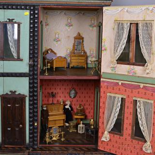 Appraisal: Small Group of Dolls and Dollhouse Accessories th and th