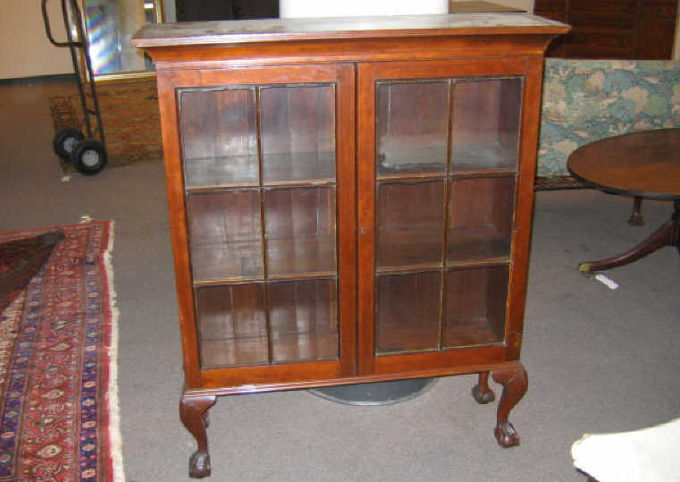 Appraisal: ENGLISH TH CENTURY MAHOGANY BOOKCASE ON STAND Flat top over