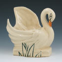 Appraisal: McCoy swan planter with underglaze decoration Marked McCoy There is