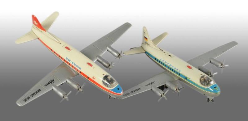 Appraisal: Lot of Schuco Airplane Battery-Operated Toys Description German One is