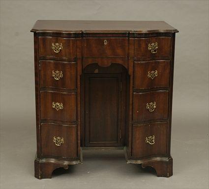 Appraisal: George III-Style Mahogany Dressing Table