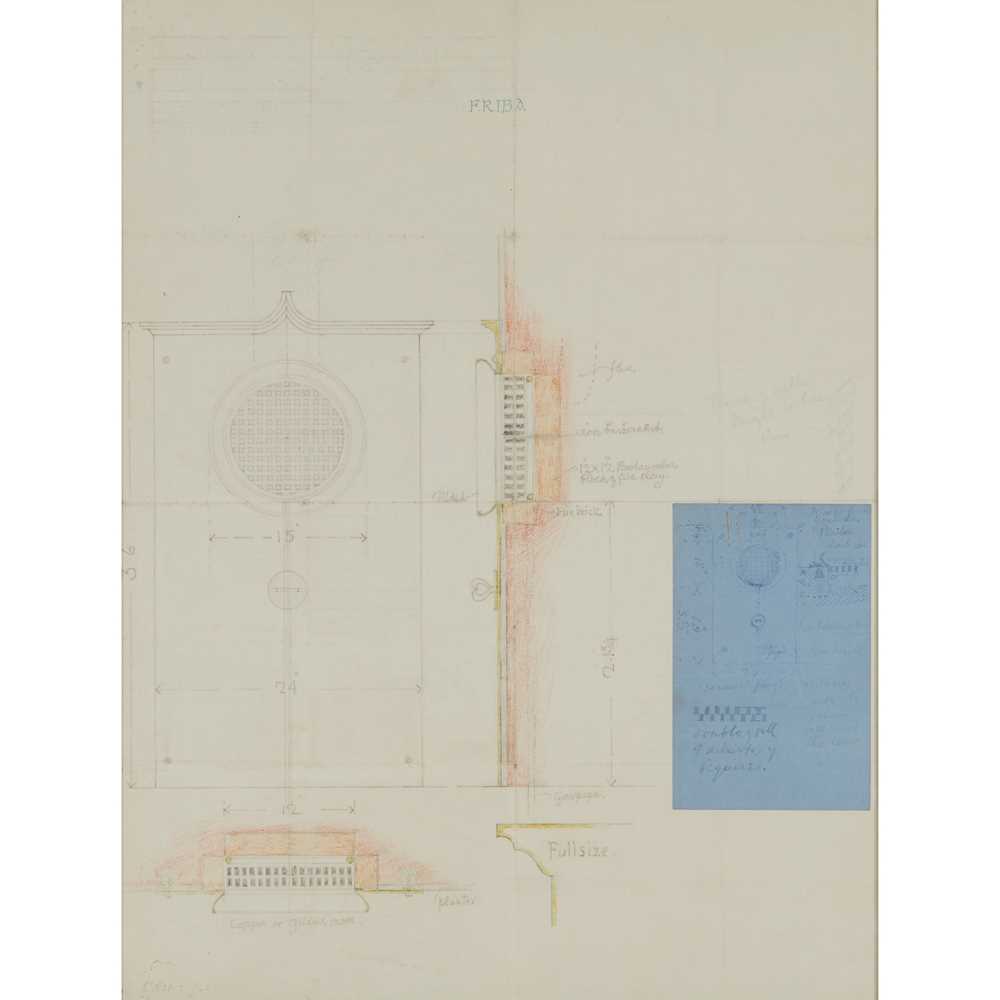 Appraisal: C F A VOYSEY - DESIGN FOR A GAS FIRE