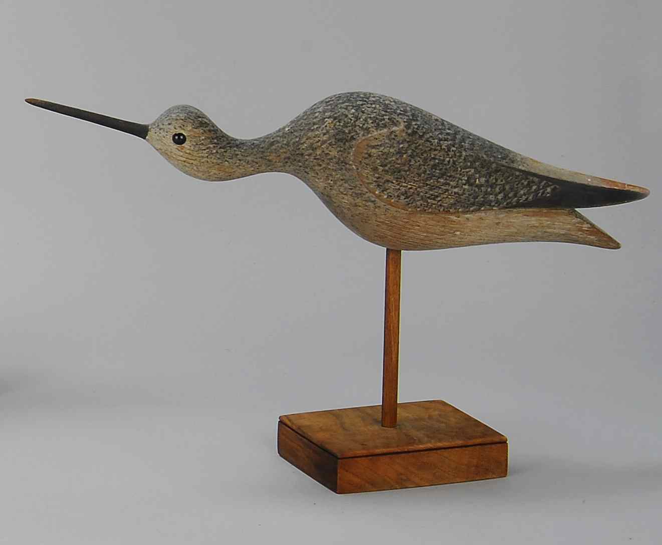 Appraisal: HOLLOW-CARVED MASSACHUSETTS-STYLE RUNNING SHOREBIRDBy Mark McNair of Craddockville Virginia In