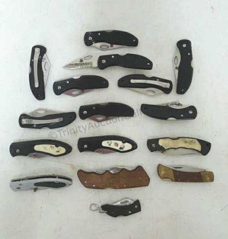 Appraisal: This is a group of various single - lock blade