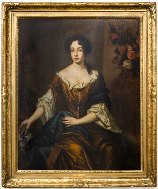 Appraisal: SIR PETER LELY ATTRIBUTED PORTRAIT OF A NOBLEWOMAN Sir Peter