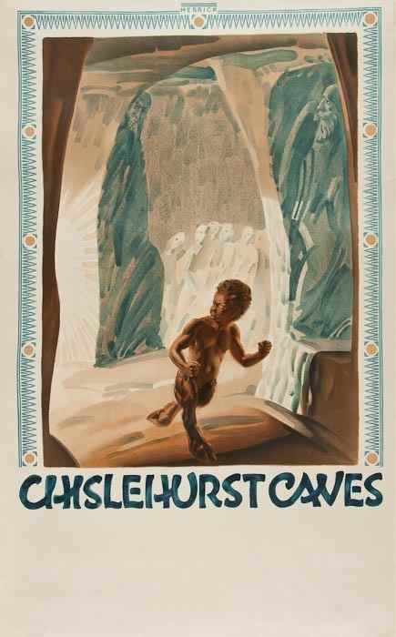 Appraisal: HERRICK Frederick Charles CHISLEHURST CAVES London Underground lithograph in colours