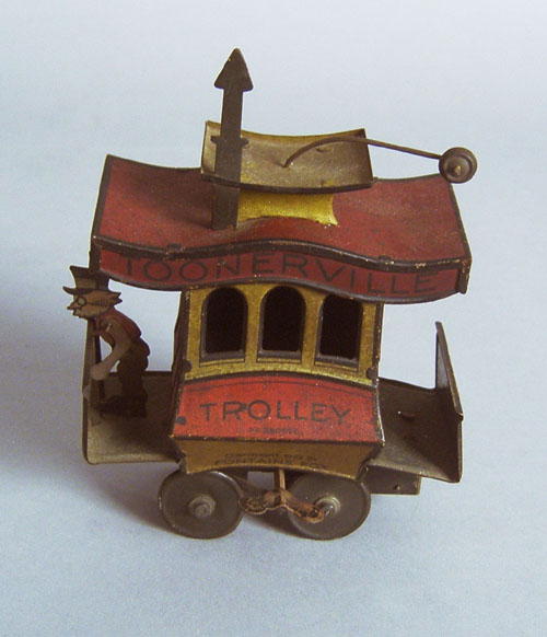 Appraisal: Fontaine Fox Toonerville Trolley tin wind-up h x w