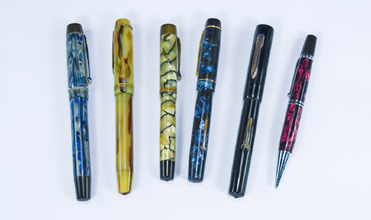 Appraisal: A Mixed Collection of Five Pens and One Pencil A