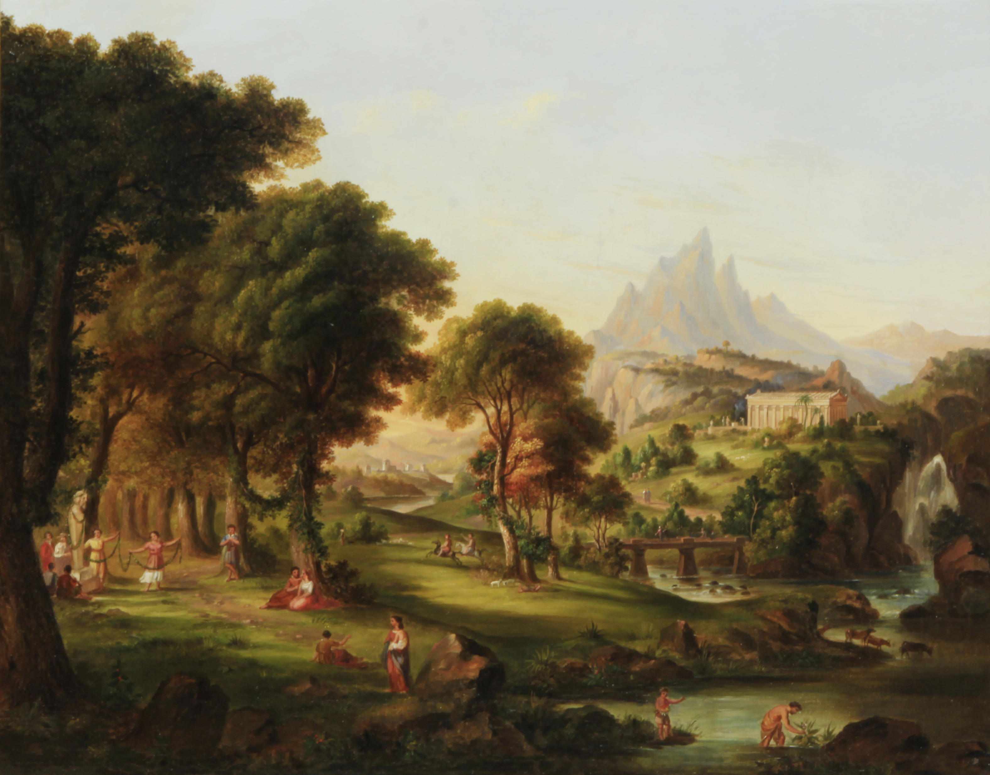 Appraisal: After Thomas Casilear Cole Dream of Arcadia unsignedoil on canvas