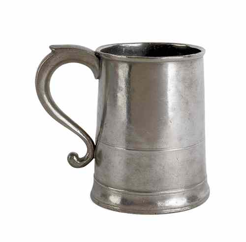 Appraisal: Hartford Connecticut pewter mug ca bearing the touch of Thomas