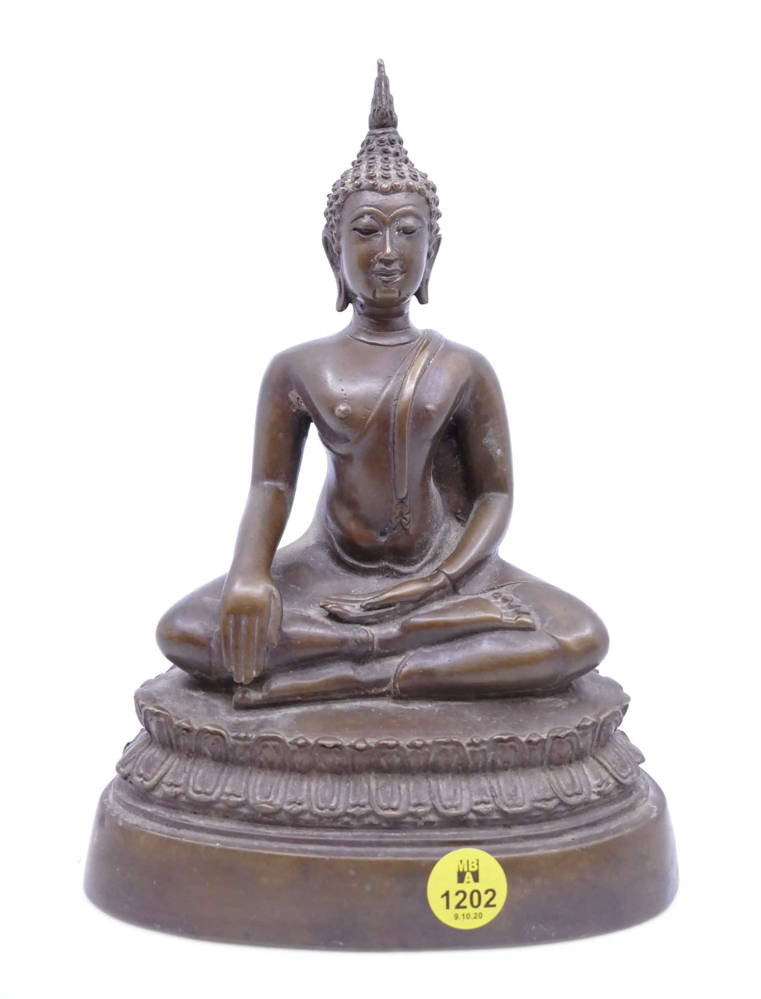 Appraisal: Thai Bronze Seated Buddha- ''