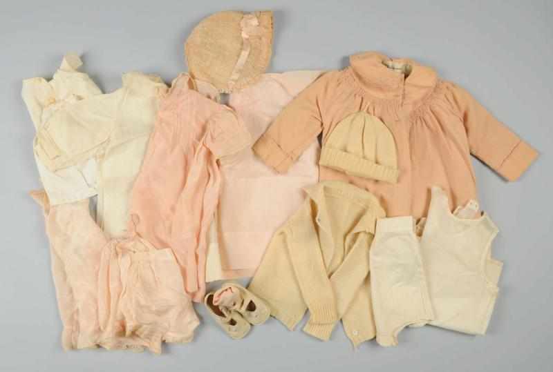 Appraisal: Lot of Antique Doll Clothing Wonderful luxury outfit for doll