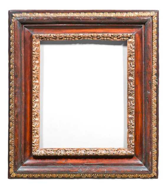 Appraisal: PICTURE FRAME Baroque Italy th century Ebonized and parcel gilt