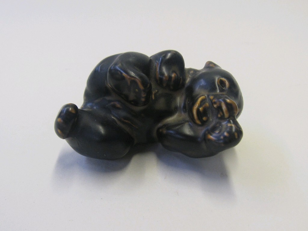 Appraisal: Copenhagen figure of a bear cub and a Royal Copenhagen