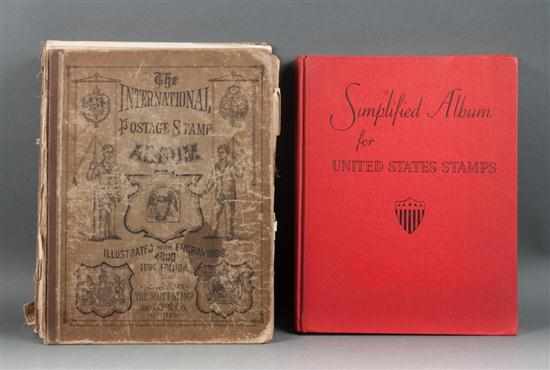 Appraisal: Stamp Albums The International Postage Stamp Album NY Scott and