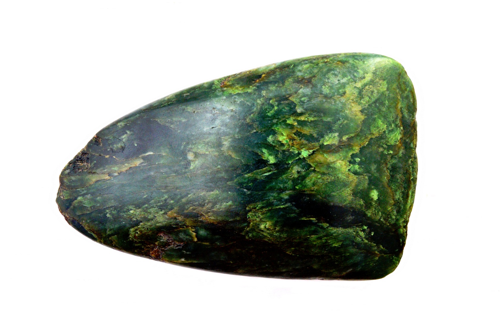 Appraisal: A carved green hardstone axe head cm long Illustrated