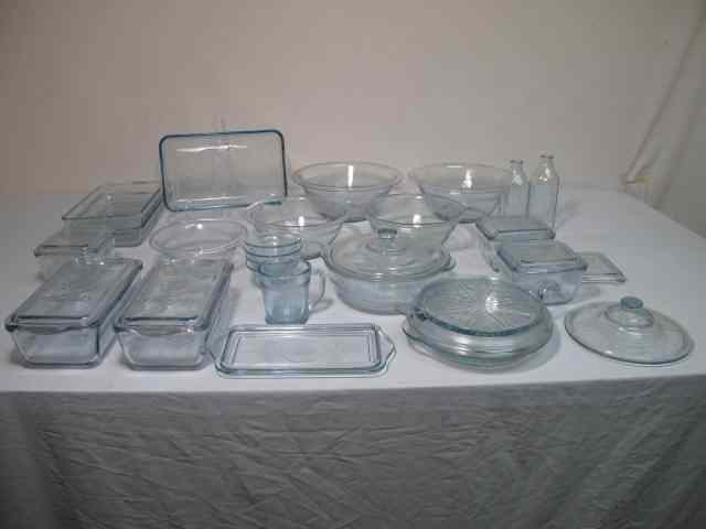 Appraisal: Set of Fire King ''Sapphire blue'' depression glass ovenware pieces