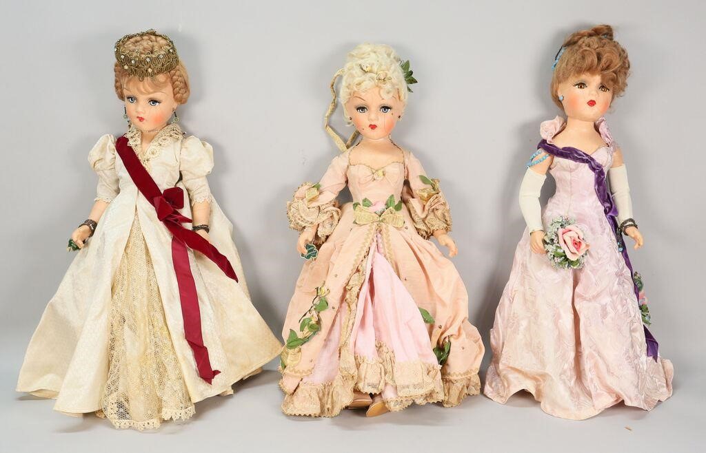 Appraisal: Madame Alexander composition portrait dolls Circa early to mid th