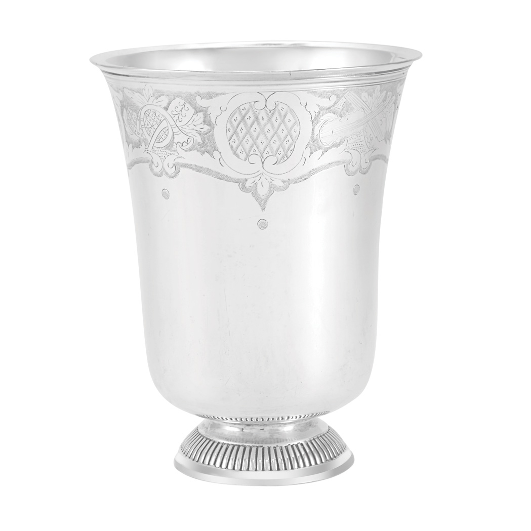 Appraisal: Empire Silver Beaker A J C L Berger Paris circa