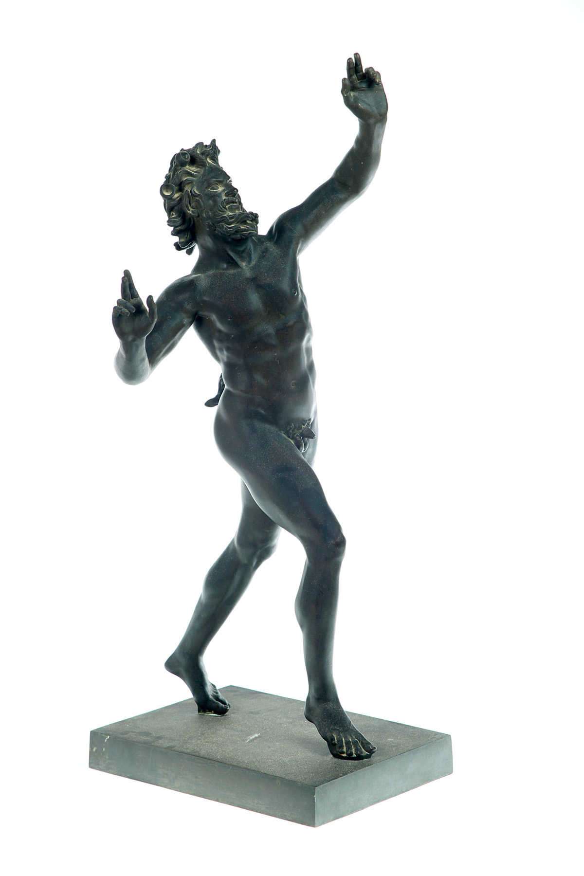 Appraisal: BRONZE OF THE DANCING FAUN American or European early th