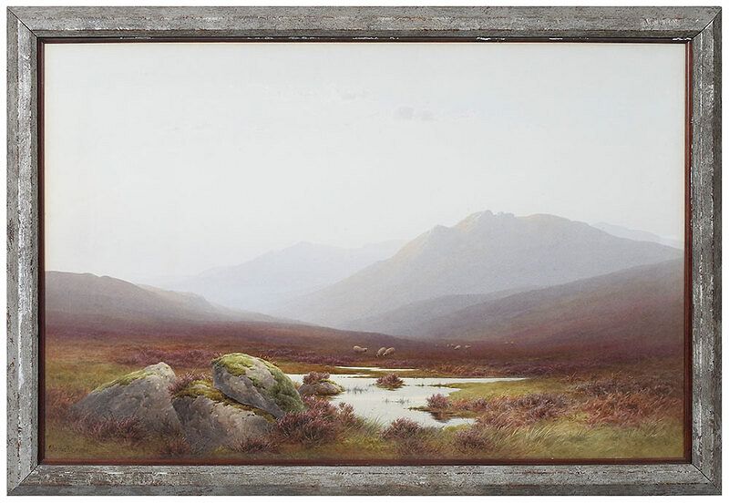 Appraisal: Charles Edward Brittan British - Highland Landscape signed lower left