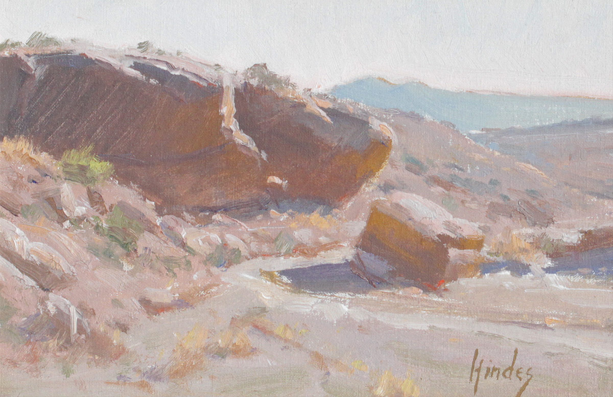 Appraisal: HINDES Janice Yow American th st Century Western Desert Canyon