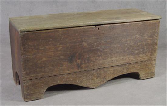 Appraisal: Poplar Six-Board Blanket Chest Circa probably North Carolina Nailed construction