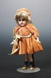 Appraisal: DOLL - German bisque head walking doll Blonde hair with