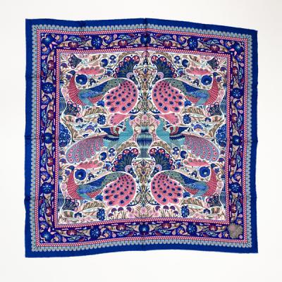 Appraisal: Liberty a square silk scarf in Peacock Garden Liberty print