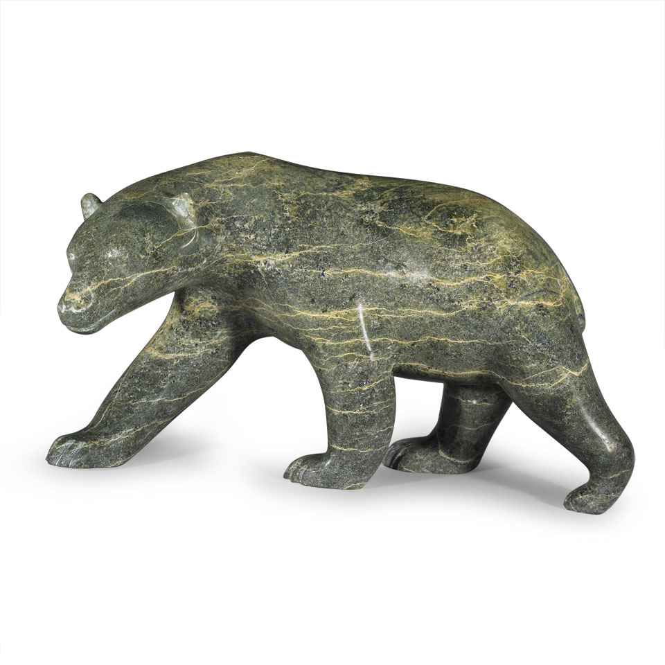 Appraisal: HENRY EVALUARDJUK - E - Iqaluit WALKING POLAR BEAR stone