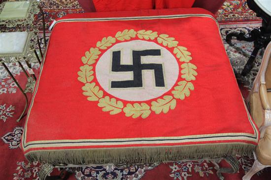 Appraisal: GERMAN REICH CHANCELLERY TAPESTRY Heavy red pile with a gold