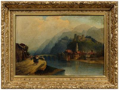 Appraisal: Karl Kaufmann painting Karl Carl Kaufmann Austrian - view of