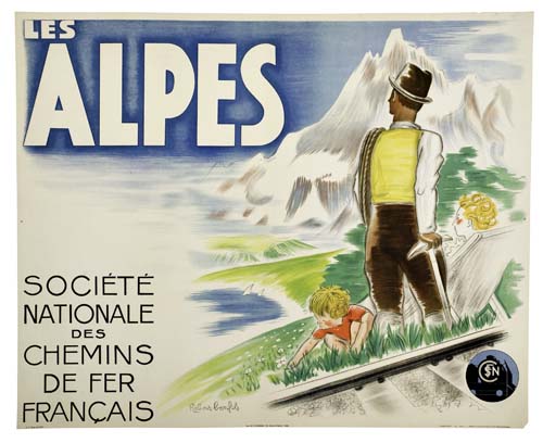 Appraisal: ROBERT BONFILS LES ALPES x inches Art et Tourisme Paris